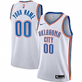 Men's Oklahoma City Thunder White Nike Custom Association Edition Swingman Jersey,baseball caps,new era cap wholesale,wholesale hats